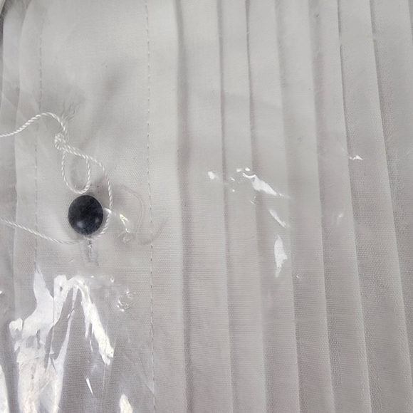 Neil Allyn White Tuxedo Shirt Slim Fit Wing Collar 1/4" Pleats Wedding Size 3XL - Picture 8 of 13